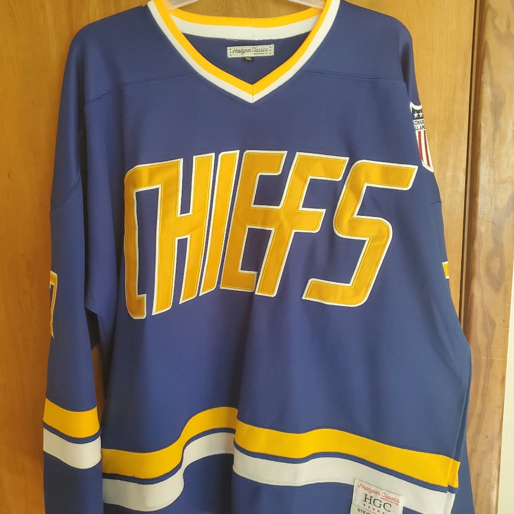 Charlestown chiefs Hanson brothers hockey Jersey